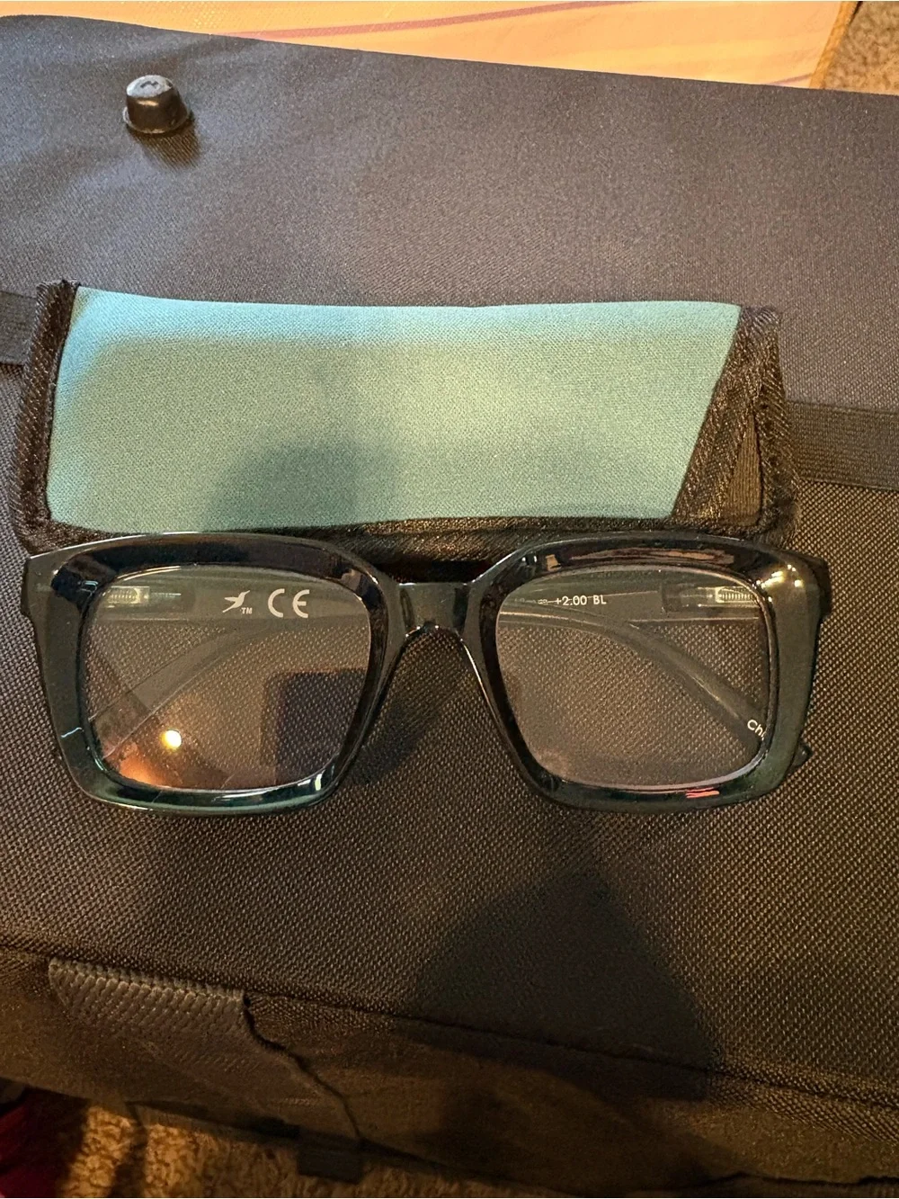 Hummingbird Teal Rectangular Readers 2.0 Strength